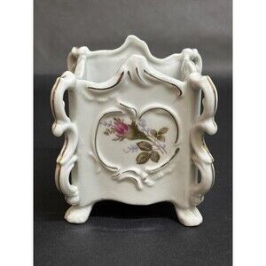 Vintage Schumann Porcelain Floral Trinket Holder Home Decor Collectible Retro